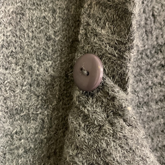VPL Alpaca Gray Cardigan Sweater Sz Small - Picture 4 of 11